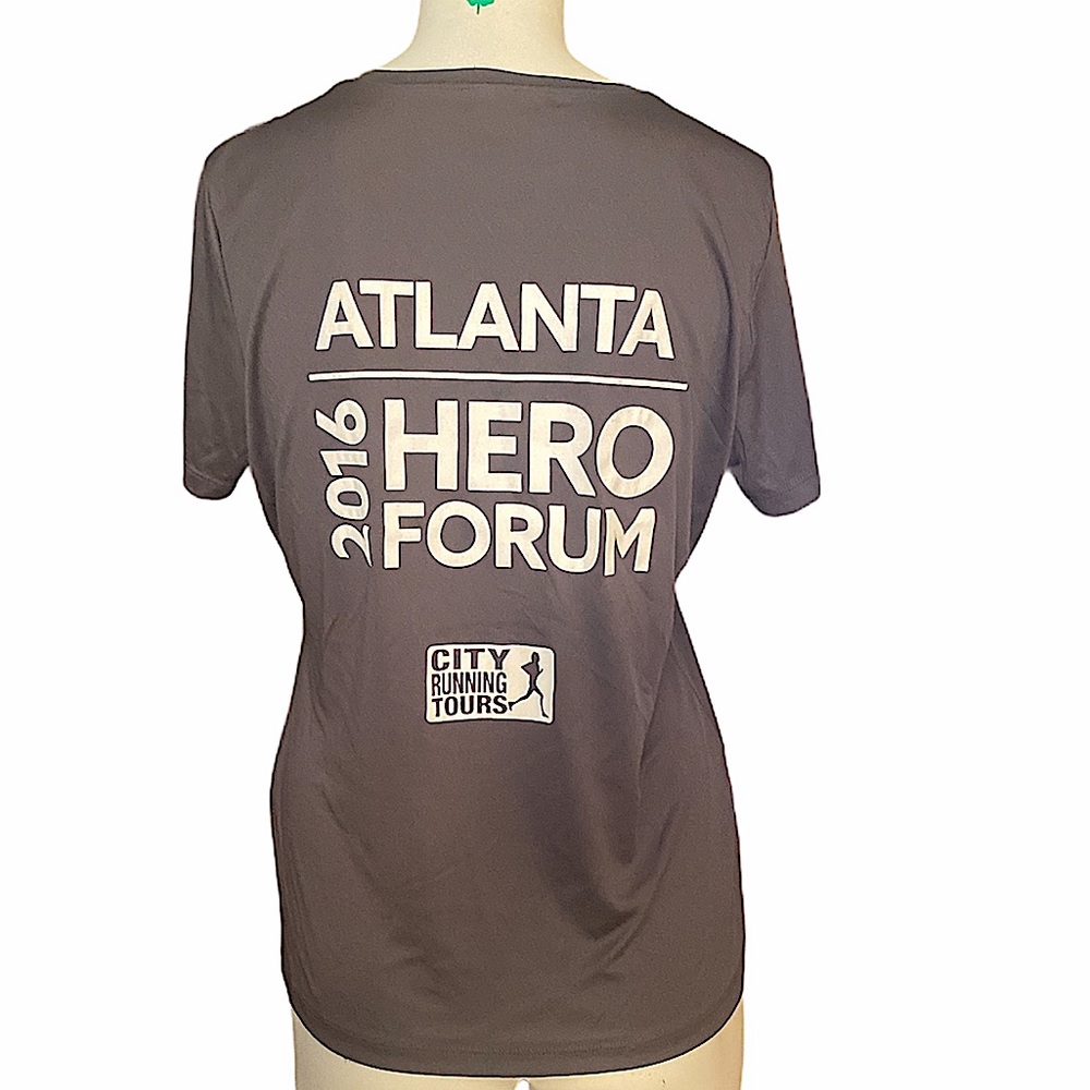 NWOT - Sport-Tek womens 2016 Atlanta Hero Forum city running tour t-shirt